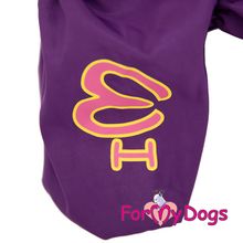 Дождевик ForMyDogs для собак фиолетовый для девочек 281SS-2018 F