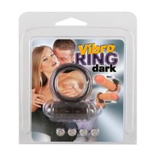 Дымчатое эрекционное виброкольцо Vibro Ring Dark