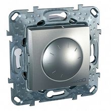 Светорегулятор поворотный UNICA TOP, 600 Вт, алюминий |  код. MGU5.512.30ZD |  Schneider Electric