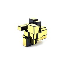 Зеркальный золотой кубик-рубика