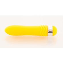 Желтый водонепроницаемый вибратор - 14 см. Желтый