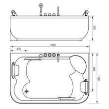 Акриловая ванна Gemy G9085 O R