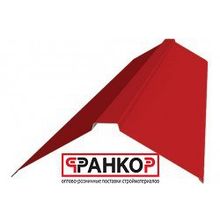 Планка конька плоского, Q 115х30х115 L=2м