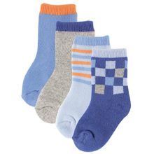 Luvable Friends Комплект: Носочки "Арлекин" 4 пары (махра внутри) 24100 2