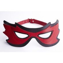 Sitabella Красно-чёрная маска на глаза с разрезами (красный с черным)