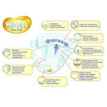 Huggies Elite Soft 2 (3-6) кг 27 шт