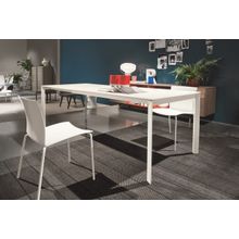 Стол DublinO (20.17) M306  M306 бел. С180S VELVET, + L079 White wood ext