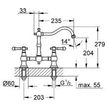 Смеситель Grohe Bridgeford 30187000 для кухонной мойки
