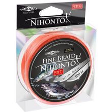 Плетеный шнур Mikado NIHONTO FINE BRAID 0,25 orange (100 м) - 20,90 кг.