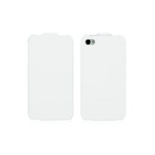 Кожаный чехол HOCO Duke Leather Case White для iPhone 4 4S