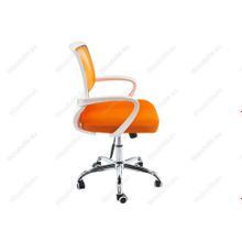 Компьютерное кресло Ergoplus белое   оранжевое