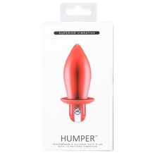 Красный конусообразный анальный вибратор HUMPER 3.5INCH VIBRATOR - 8 см. Красный