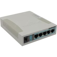 MikroTik    RB260GS    Управляемый коммутатор (5UTP 10   100   1000Mbps + 1SFP)