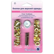 Hemline Кнопки для верхней одежды с инструментом для установки.