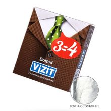 VIZIT Презервативы с точечками VIZIT Dotted - 3 шт.