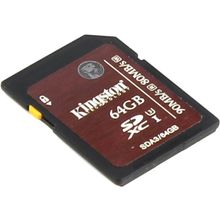 Карта памяти   Kingston   SDA3 64GB   SDXC Memory Card  64Gb  UHS-I  U3