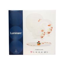 Столовый сервиз Luminarc CARINE FLORENZA WHITE 19 предметов 6 персон ОАЭ N2254