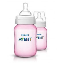 Avent Philips Classic+ 260 мл 2 шт розовая