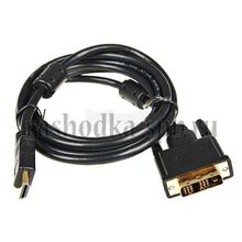 Кабель DVI-D- HDMI 24M 19M 3м, позолоченные контакты, ферритовые кольца