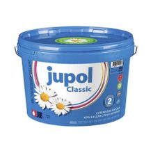 КРАСКА В Д "JUPOL CLASSIC" 2Л ДЛЯ СТЕН И ПОТОЛКОВ СУПЕРБЕЛАЯ МАТОВАЯ