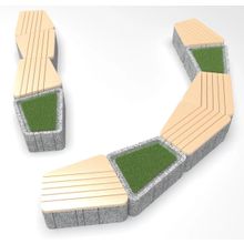 Скамейка бетонная UNI SFP
