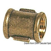 Osculati Brass joint sleeve female female 3 4, 17.270.02