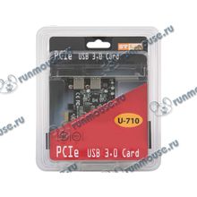 Контроллер USB3.0 (2 внешн.) STLab "U-710" (PCI-E x1) (ret) [110417]