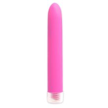 Неоново-розовый вибратор Neon Luv Touch Vibe - 17 см. Розовый