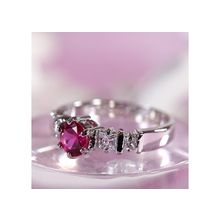 Кольцо с иск.  рубином