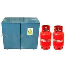 Шкаф для двух баллонов 27 л в комплекте с двумя газовыми баллонами 27 л