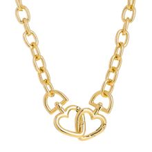 Колье-цепь "Сердечки" (арт. 83347-1)