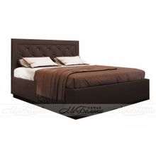 Мебелони Кровать Версаль 1,6 под  настил ЛДСП, Шоколад ID - 302121