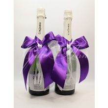 Украшение для свадебного шампанского Gilliann Violetta GLS164