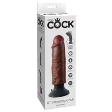 Pipedream Коричневый вибратор 6  Vibrating Cock - 17,8 см. (коричневый)