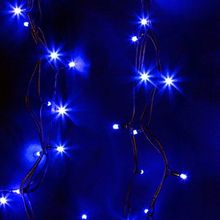 Neon-Night 315-153 Уличная светодиодная гирлянда Дюраплей LED 20 м, синий, пост свечение, провод Каучук черный