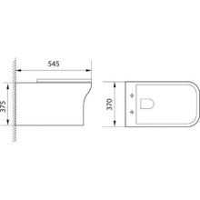 Унитаз подвесной Aquanet Rimless Cube-W CL-12248D