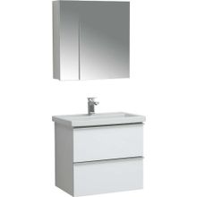 Тумба подвесная Sanstar Фостер 60 2 ящ, белая (ум-к Фостер 60)