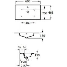 Тумба с раковиной Roca Victoria Nord 60, белая, ZRU9000028