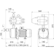 Osculati CEM fresh water pump 12 V 50 l min EPC system, 16.063.12