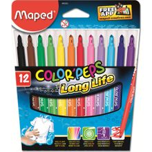 Фломастеры MAPED 845020 COLORPEPS 12 шт