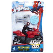 HASBRO SPIDER-MAN Hasbro Spider-Man B9705 B9995 Кид Арахнид на квадроцикле B9705 B9995