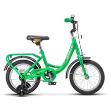 Детский велосипед STELS Flyte 14 Z011 черный салатовый 9,5" рама