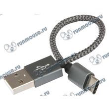 Кабель USB2.0 соединительный USB A-C Ginzzu "GC-152B" (0.15м) (ret) [141440]