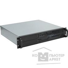 Procase EM205-B-0 черный корпус 2U, глубиина 400мм,2 индикатора активности сетевых контроллеров, без Б П