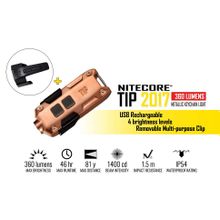 NiteCore Наключный фонарик NiteCore TIP-Cu из меди