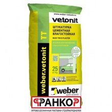 Штукатурка Weber.Vetonit ТТ, 5 кг (108 шт. под.)