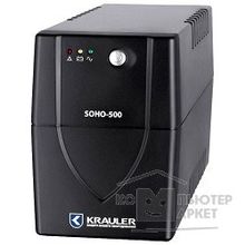 KRAULER SOHO-500, line-interactive, 500Ва 250Вт , 4 розетки IEC320, RJ11, USB2.0, чёрный