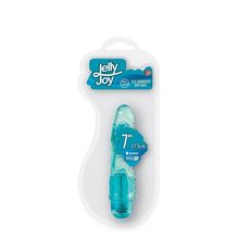 Dream Toys Голубой вибратор-реалистик JELLY JOY 7INCH 10 RHYTHMS BLUE - 17,5 см.