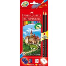 Faber-Castell цветные Eco 12 шт.+2 чернографитных