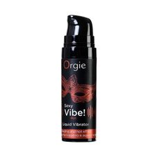 Разогревающий гель для массажа с эффектом вибрации Orgie Sexy Vibe Hot 15мл